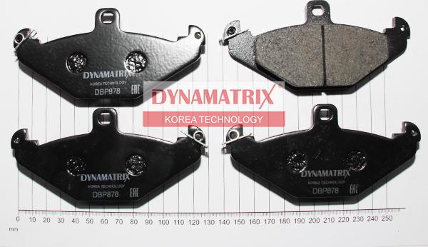 Dynamatrix DBP878 - Kit de plaquettes de frein, frein à disque cwaw.fr