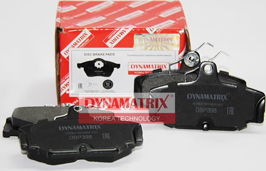 Dynamatrix DBP398 - Kit de plaquettes de frein, frein à disque cwaw.fr