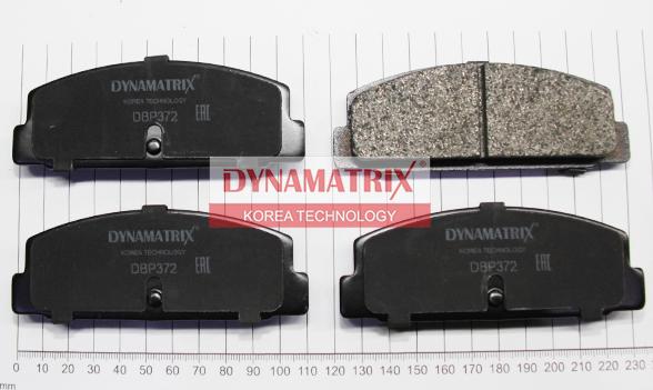 Dynamatrix DBP372 - Kit de plaquettes de frein, frein à disque cwaw.fr