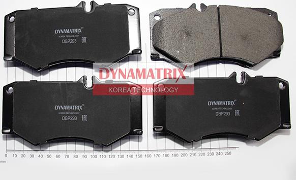 Dynamatrix DBP293 - Kit de plaquettes de frein, frein à disque cwaw.fr