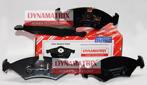 Dynamatrix DBP206 - Kit de plaquettes de frein, frein à disque cwaw.fr