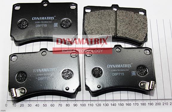 Dynamatrix DBP715 - Kit de plaquettes de frein, frein à disque cwaw.fr