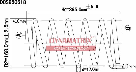 Dynamatrix DCS950618 - Ressort de suspension cwaw.fr