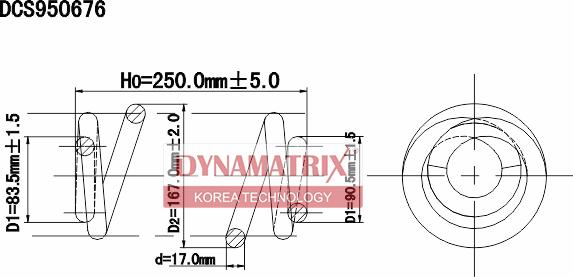 Dynamatrix DCS950676 - Ressort de suspension cwaw.fr