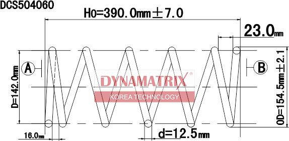 Dynamatrix DCS504060 - Ressort de suspension cwaw.fr