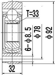 Dynamatrix DCV653001 - Jeu de joints, arbre de transmission cwaw.fr