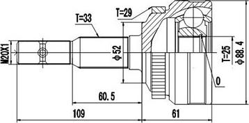 Dynamatrix DCV844056 - Jeu de joints, arbre de transmission cwaw.fr