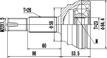 Dynamatrix DCV859036 - Jeu de joints, arbre de transmission cwaw.fr