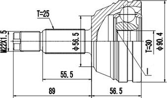 Dynamatrix DCV818016 - Jeu de joints, arbre de transmission cwaw.fr