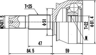 Dynamatrix DCV817026 - Jeu de joints, arbre de transmission cwaw.fr