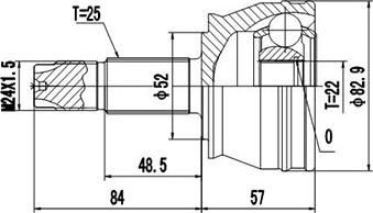 Dynamatrix DCV817023 - Jeu de joints, arbre de transmission cwaw.fr