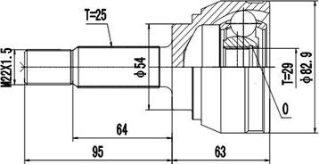 Dynamatrix DCV839021 - Jeu de joints, arbre de transmission cwaw.fr