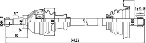 Dynamatrix DDS250001 - Arbre de transmission cwaw.fr