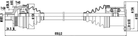 Dynamatrix DDS203058 - Arbre de transmission cwaw.fr