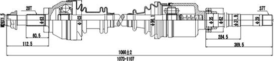 Dynamatrix DDS210069 - Arbre de transmission cwaw.fr