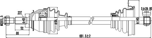 Dynamatrix DDS211012 - Arbre de transmission cwaw.fr