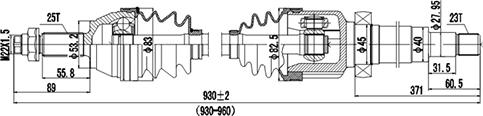 Dynamatrix DDS218046 - Arbre de transmission cwaw.fr