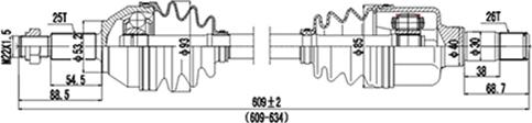 Dynamatrix DDS218101 - Arbre de transmission cwaw.fr