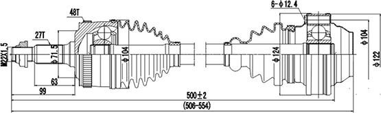 Dynamatrix DDS235003 - Arbre de transmission cwaw.fr