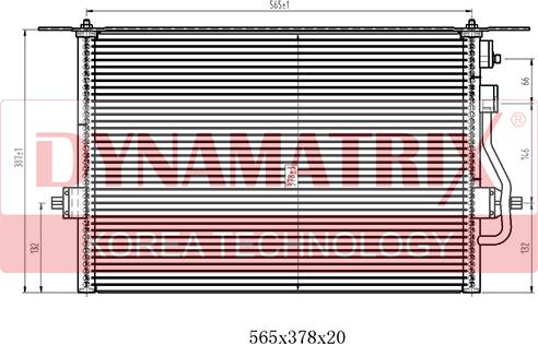 Dynamatrix DR94308 - Condensateur, climatisation cwaw.fr