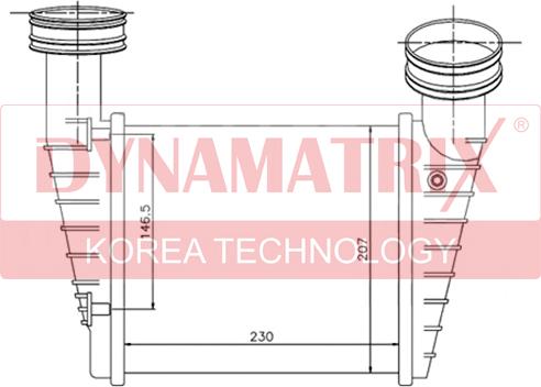 Dynamatrix DR96680 - Intercooler, échangeur cwaw.fr