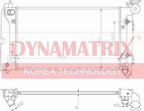 Dynamatrix DR64631 - Radiateur, refroidissement du moteur cwaw.fr