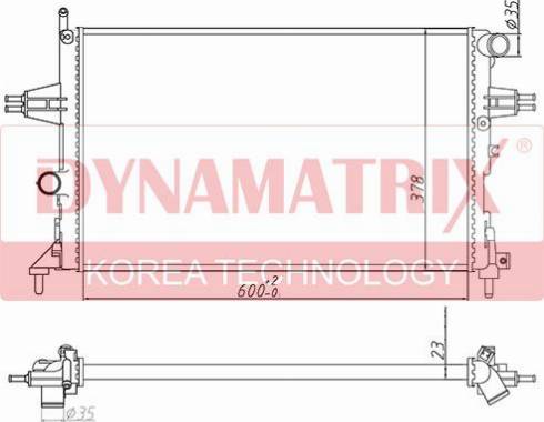 Dynamatrix DR63006A - Radiateur, refroidissement du moteur cwaw.fr