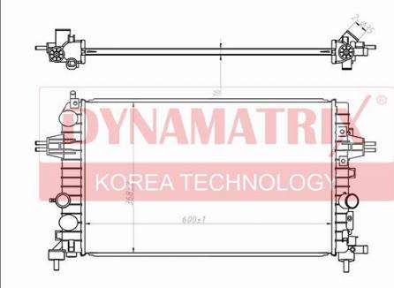 Dynamatrix DR63028A - Radiateur, refroidissement du moteur cwaw.fr