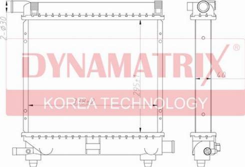 Dynamatrix DR62551 - Radiateur, refroidissement du moteur cwaw.fr