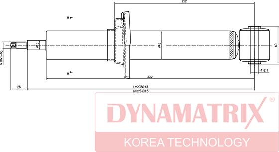 Dynamatrix DSA441902 - Amortisseur cwaw.fr