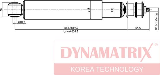 Dynamatrix DSA443135 - Amortisseur cwaw.fr