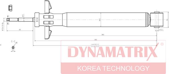 Dynamatrix DSA443209 - Amortisseur cwaw.fr