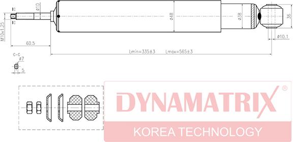 Dynamatrix DSA443230 - Amortisseur cwaw.fr