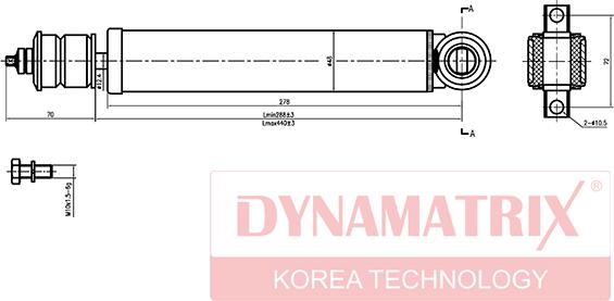 Dynamatrix DSA554004 - Amortisseur cwaw.fr