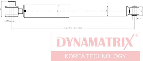 Dynamatrix DSA551804 - Amortisseur cwaw.fr