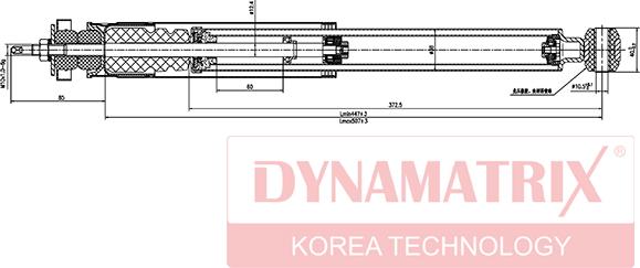 Dynamatrix DSA553198 - Amortisseur cwaw.fr