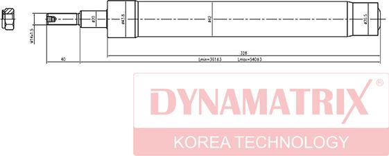 Dynamatrix DSA664014 - Amortisseur cwaw.fr