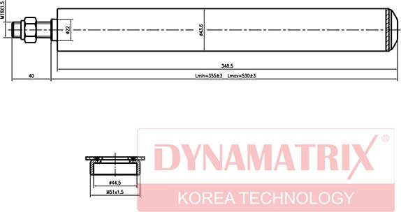 Dynamatrix DSA665063 - Amortisseur cwaw.fr