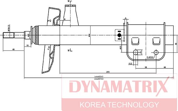 Dynamatrix DSA634022 - Amortisseur cwaw.fr