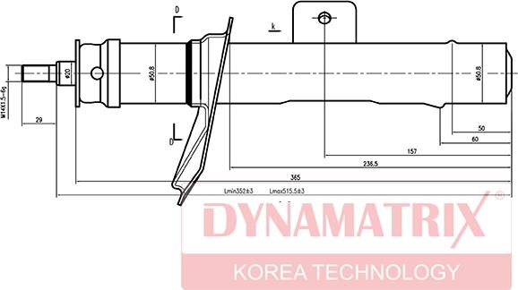 Dynamatrix DSA633839 - Amortisseur cwaw.fr