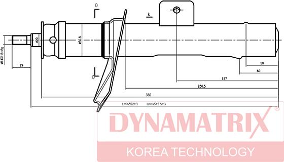 Dynamatrix DSA633838 - Amortisseur cwaw.fr