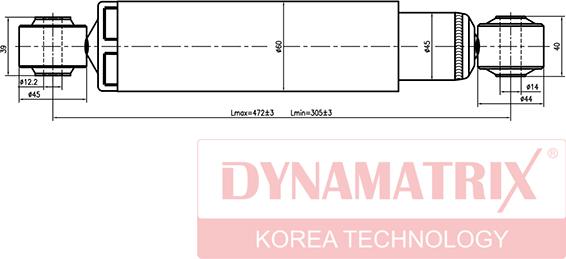 Dynamatrix DSA344456 - Amortisseur cwaw.fr