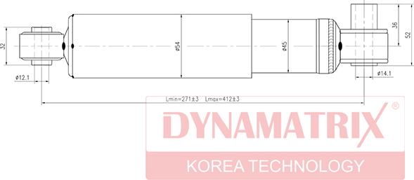 Dynamatrix DSA344306 - Amortisseur cwaw.fr