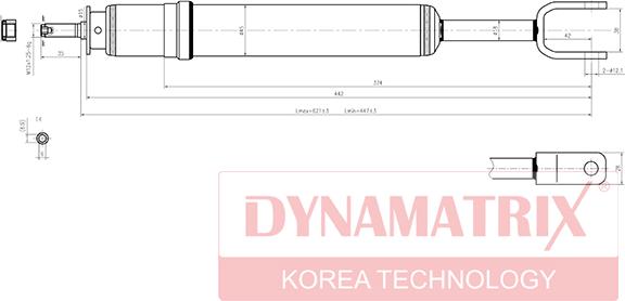 Dynamatrix DSA341845 - Amortisseur cwaw.fr