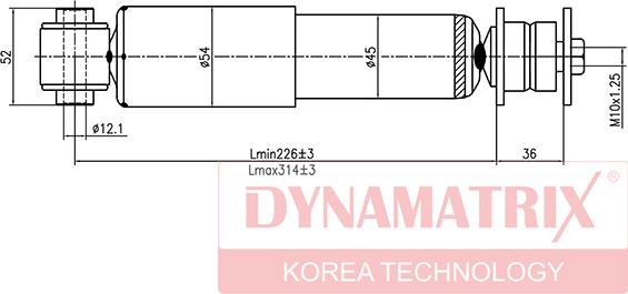 Dynamatrix DSA341846 - Amortisseur cwaw.fr