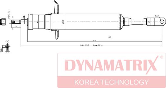 Dynamatrix DSA341842 - Amortisseur cwaw.fr