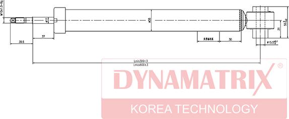 Dynamatrix DSA341814 - Amortisseur cwaw.fr