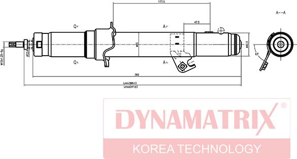 Dynamatrix DSA341352 - Amortisseur cwaw.fr