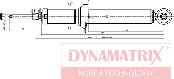 Dynamatrix DSA341204 - Amortisseur cwaw.fr