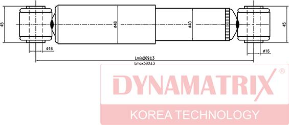 Dynamatrix DSA341237 - Amortisseur cwaw.fr